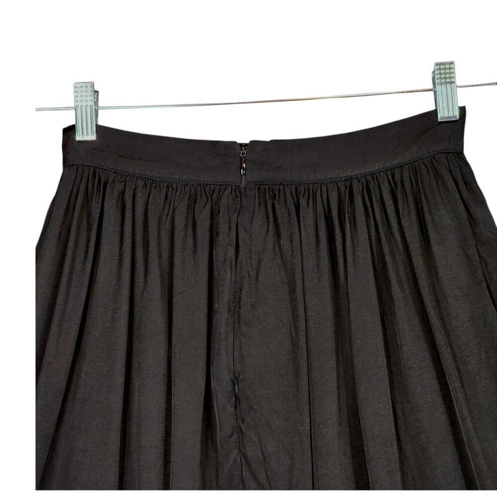 Chic Black Ruffle Midi Skirt - Picture 12 of 13